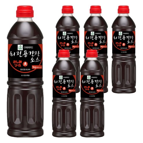 이엔푸드 이엔 회전용 간장, 1kg, 6개