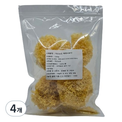 약초보은 건백목이버섯, 100g, 4개