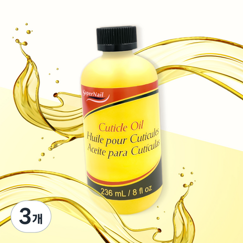 슈퍼네일 큐티클 오일 덕용, 236ml, 3개
