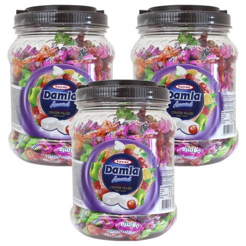 타야스 담라 츄이 캔디, 850g, 3개