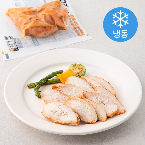 허닭 프레시업 슬라이스 닭가슴살 케이준 (냉동), 100g, 20개