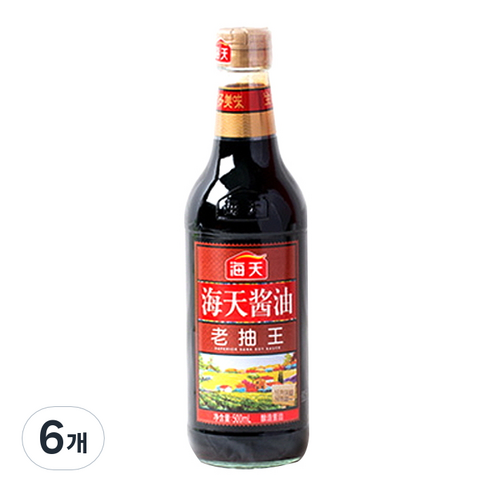 해천 노추왕 간장, 500ml, 6개