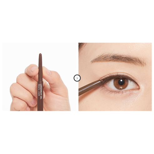 섬세하고 또렷한 눈매를 위한 완벽한 선택, 미샤 롱웨어 젤 펜슬 라이너 피칸 브라운