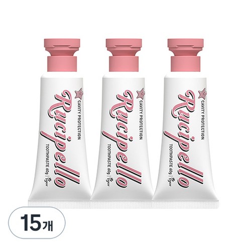 루치펠로 울라울라 어린이 저불소 치약, 60g, 15개