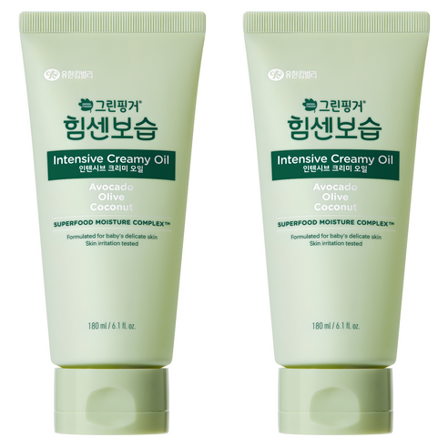 그린핑거 힘센보습 인텐시브 크리미 오일, 180ml, 2개