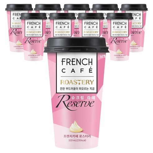 프렌치카페 로스터리 리저브 슈크림 라떼, 320ml, 10개