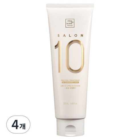 미쟝센 살롱10 단백질 트리트먼트 손상모발용, 250ml, 1개