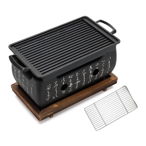 뉴비아 프리미엄 직사각형 듀얼와이드 미니화로 사용 리뷰 미니화로