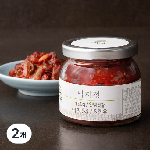 상하농원 낙지젓, 150g, 2개