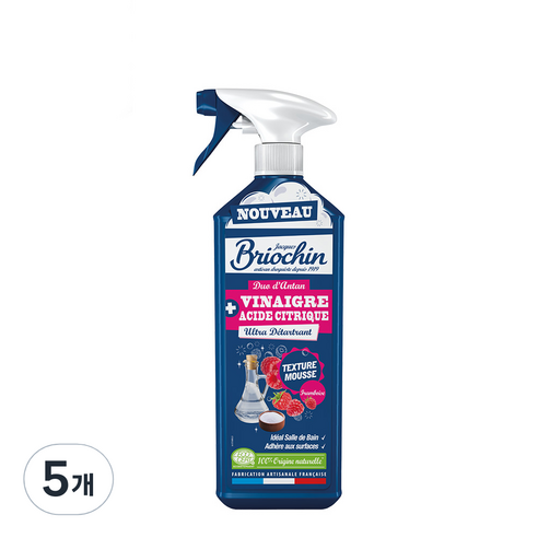 브리오신 폼타입 식초 라즈베리 세정제, 5개, 750ml