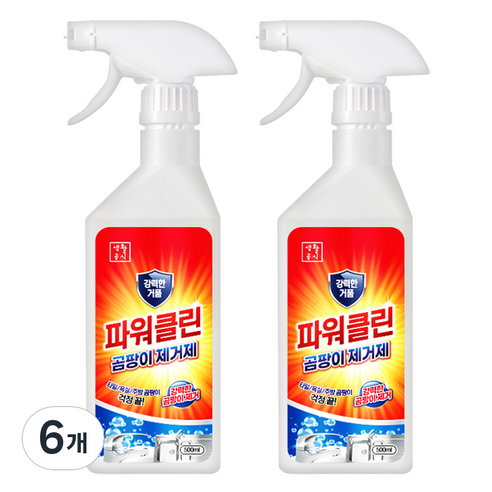 생활공식 파워클린 곰팡이 제거제, 6개, 500ml