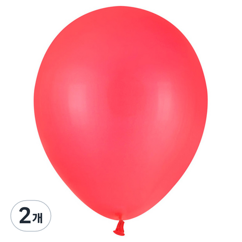 파티팡 라운드 일반 풍선 13cm 100p, 레드, 2개