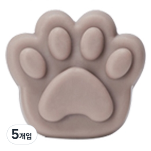 카트린느 캣 스탬프 우산꽂이, 5개입, 코코아