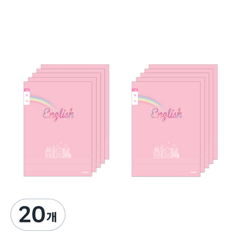 아이비스 여아용 초등3~6 영어노트 11604, 런던, 20개
