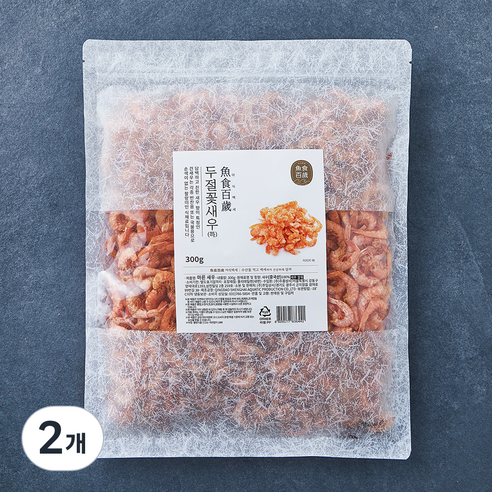 어식백세 두절 꽃새우 특, 300g, 2개