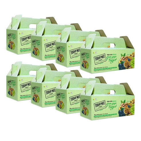 자연루 투데이넛 너트한줌 청포도향 요거트 20g x 30p, 600g, 8세트