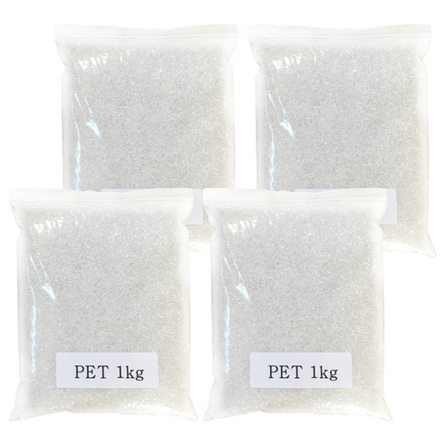 소백사 PP 알갱이 1kg, 4개, 투명