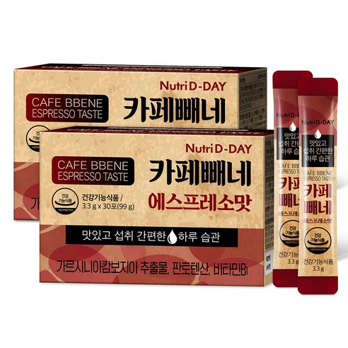 뉴트리디데이 카페빼네 에스프레소맛, 99g, 12개