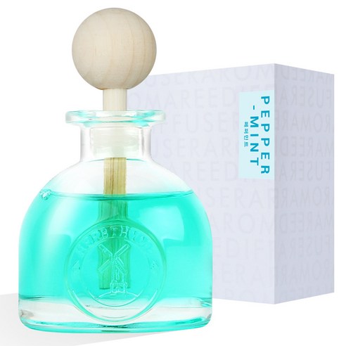 허브타임 차량용 디퓨저 60ml, 페퍼민트, 1개