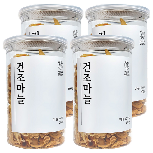 헬로우그린 건조 마늘, 200g, 4개