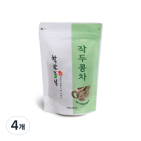 착한농부 작두콩차, 40 g, 4개