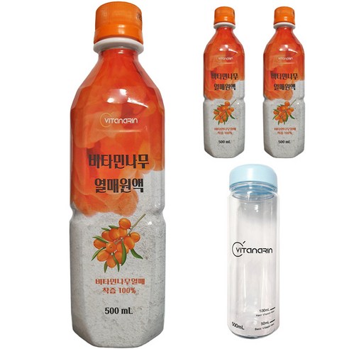 비타나린 비타민 나무 열매원액 500ml x 3p + 트라이탄 보틀, 1세트, 1.5L