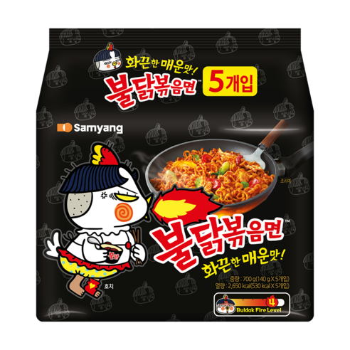 삼양 불닭볶음면 봉지라면 140g, 5개