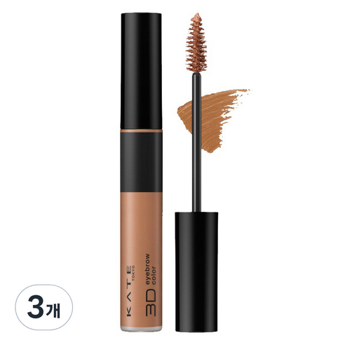 케이트 3D 아이브로우 컬러 Z 6.3g, BR-3 핑크베이지, 3개