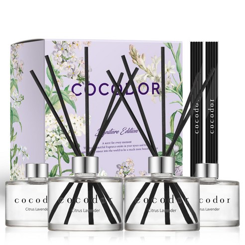 코코도르 디퓨저 200ml x 4p, 시트러스라벤더, 4개