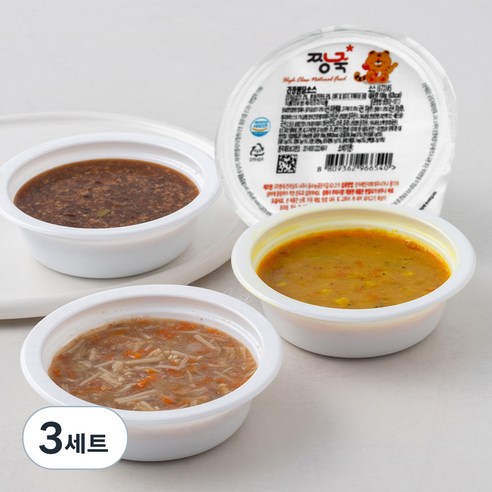 짱죽 덮밥소스 A세트 (12~15개월부터), 간장찜닭소스 + 한우불고기소스 + 안심짜장소스 + 모듬야채카레소스, 400g, 3세트