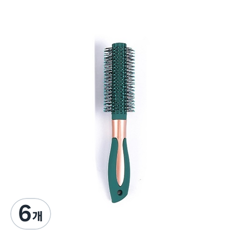 더웨일 롤 헤어 브러쉬, 다크그린, 6개
