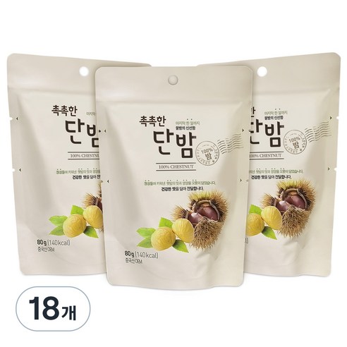 자연루 촉촉한 단밤, 80g, 18개
