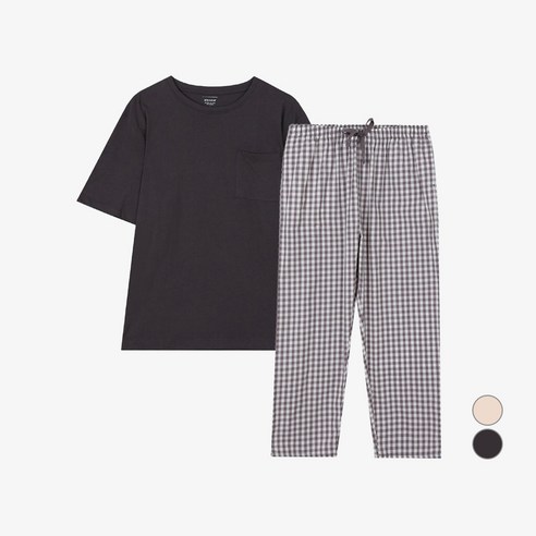 편안한 여름밤을 위한 선택, 애니바디 면 반팔 라운지웨어 세트 애니바디잠옷