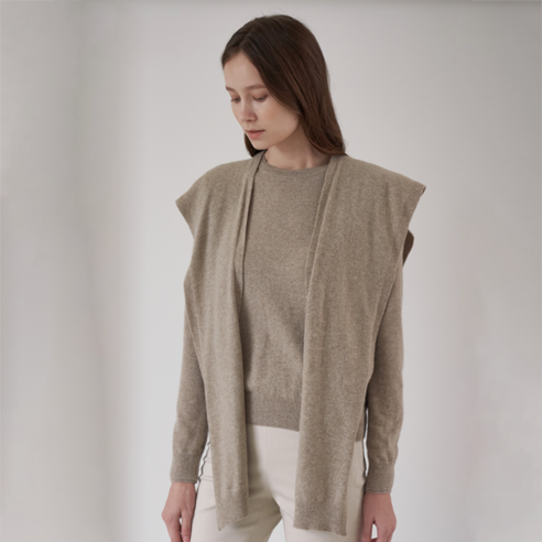 르네제이 Cashmere Cardigan Shawl