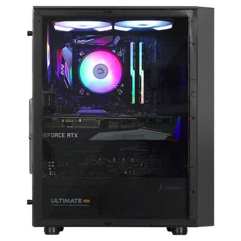 주연테크 2024 카운터 D4 코어i5 인텔 12세대 지포스 RTX 4060 Ti, 블랙, D424F46TW-B, 512GB, 16GB, WIN11 Home