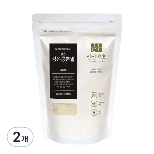 신선약초 볶은 검은콩가루, 300g, 2개