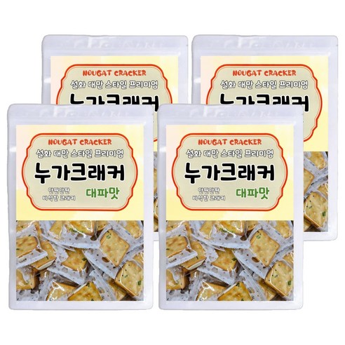 설화 대만 스타일 프리미엄 누가크래커 대파맛, 300g, 4개