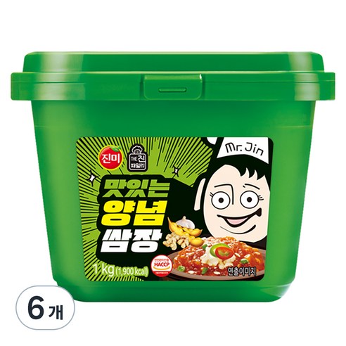 진미 맛있는 양념쌈장, 1kg, 6개