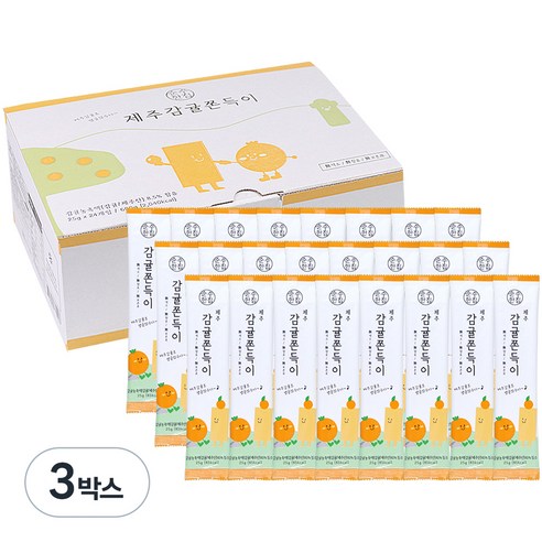순수한집 제주 감귤 쫀득이 24p, 600g, 3박스