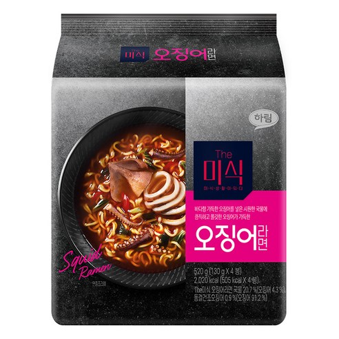 더미식 오징어라면, 바다의 깊은 맛을 느끼다 오징어짬뽕