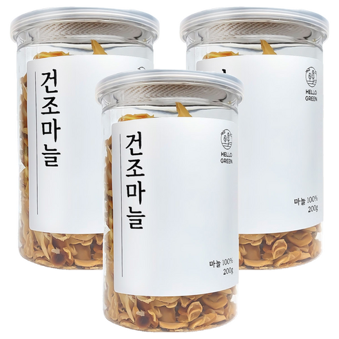 헬로우그린 건조 마늘, 200g, 3개