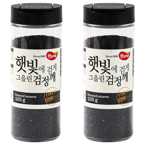 햇님마을 햇빛에 검게 그을린 검정깨, 105g, 2개