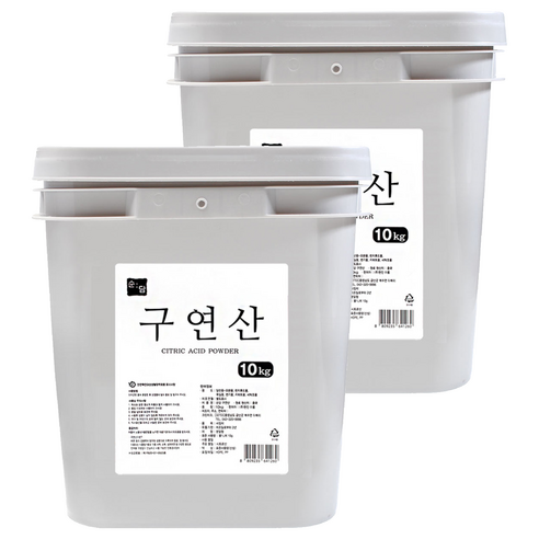 순담 구연산, 10kg, 2개