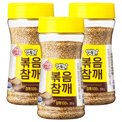 오뚜기 옛날 볶음참깨, 200g, 3개