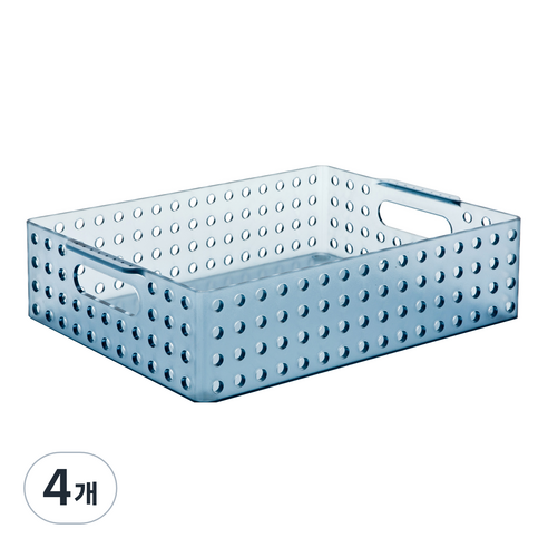 리템 마이룸 S&S 바구니 A4 5.6L, BLUE, 4개