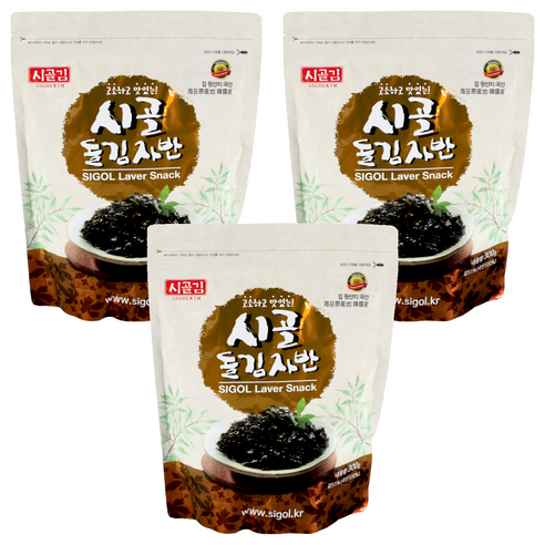 시골 돌김자반, 300g, 3개