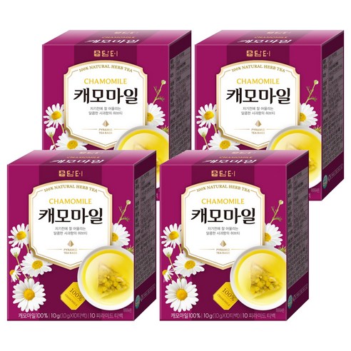 담터 캐모마일 삼각티백, 1g, 10개입, 4개