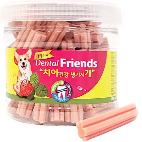 댕댕스타 덴탈프랜즈 딸기 300g