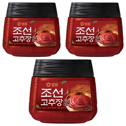 샘표 조선 고추장, 1kg, 3개