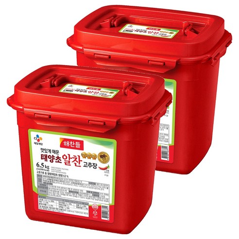 해찬들 태양초 알찬 고추장, 6.5kg, 2개